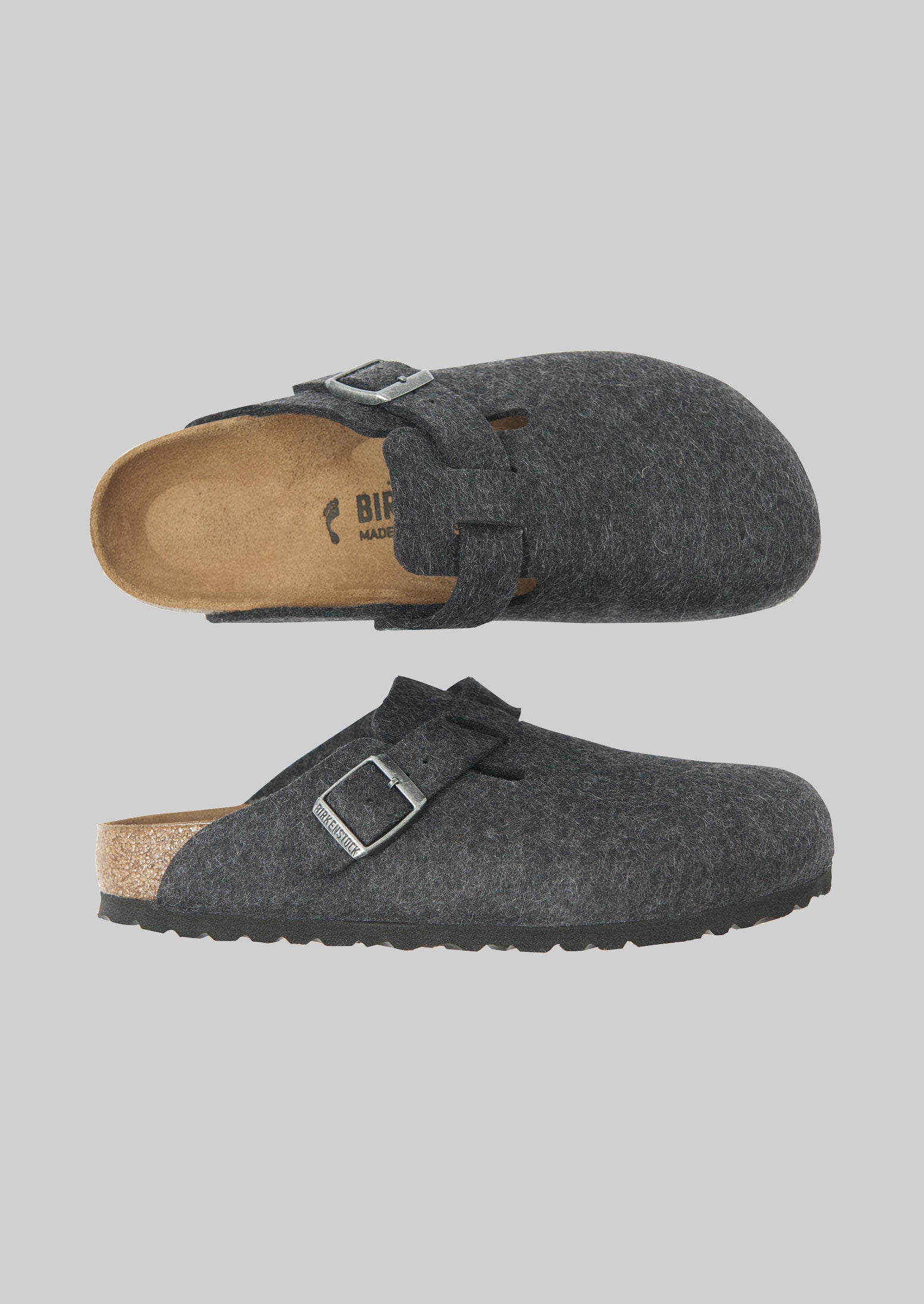 Birkenstock Boston Felted Clogs | Anthracite