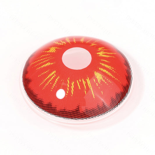 Red Fire Sclera Contacts