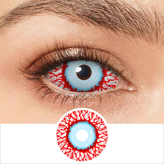 Junji Ito Bloodshot Infected Zombie Sclera Contacts - PsEYEche