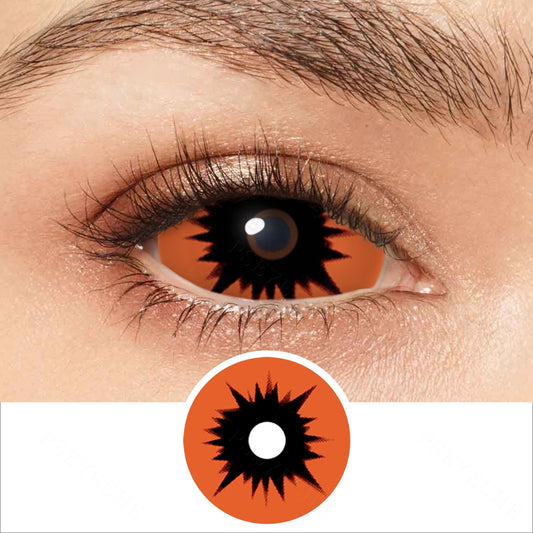 Omego Orange Sclera Contacts - PsEYEche