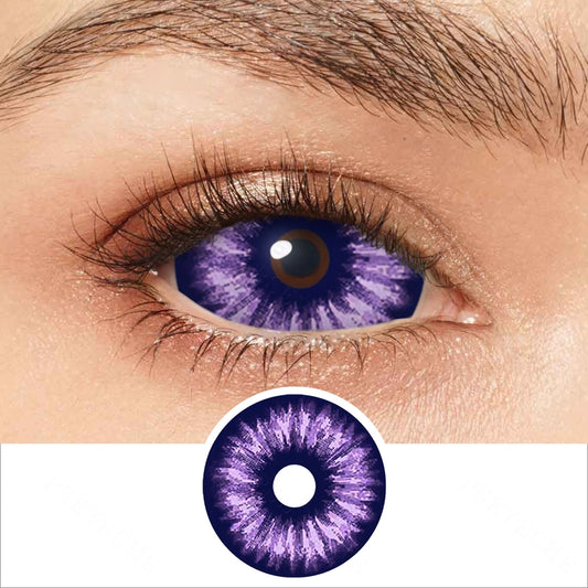 Purple Snowy Night Sclera Contacts - PsEYEche