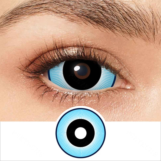 Black And Blue Sclera Contacts - PsEYEche