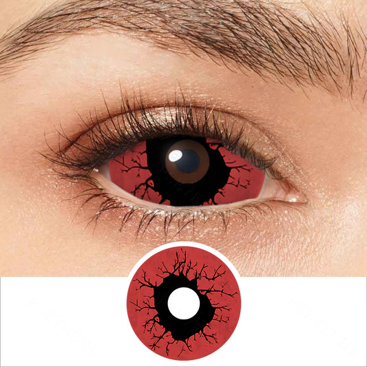 Red Slipknot Sclera Contacts - PsEYEche