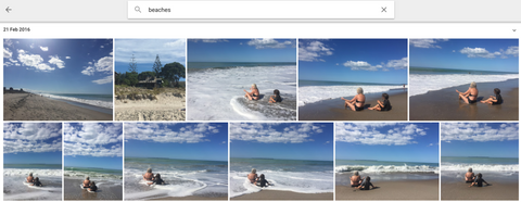 Google Photos Beach