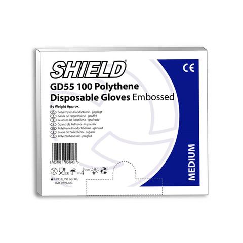 MEDIUM DISPOSABLE GLOVES - Sold in cases of 10 Packs (each pack contains 100 pairs) - 55p per pack!