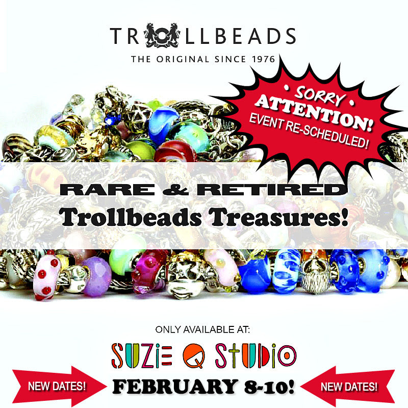 Suzie Q Studio has lots of gifts ideas for celebrating Galentine's or Valentine's Day... Lovebirds Trollbead, Rare & Retired Trollbeads, Trollbeads for Men, Barefoot Goddess and more.