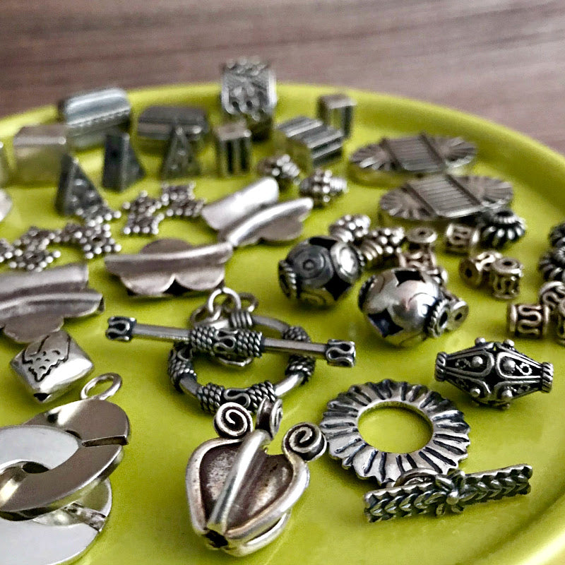 The toggle-style clasps shown in this image, along with more styles, are all available at 50% OFF at Suzie Q Studio.