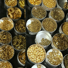 A TERRIFIC ARRAY OF METAL BEADS, CHARMS, ETC... • Copper • Antique Copper • Gold-Coloured • Antique Gold ••• 50% OFF!!! •••