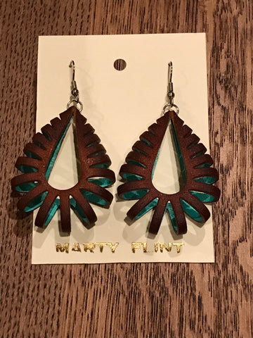 Leather earrings 