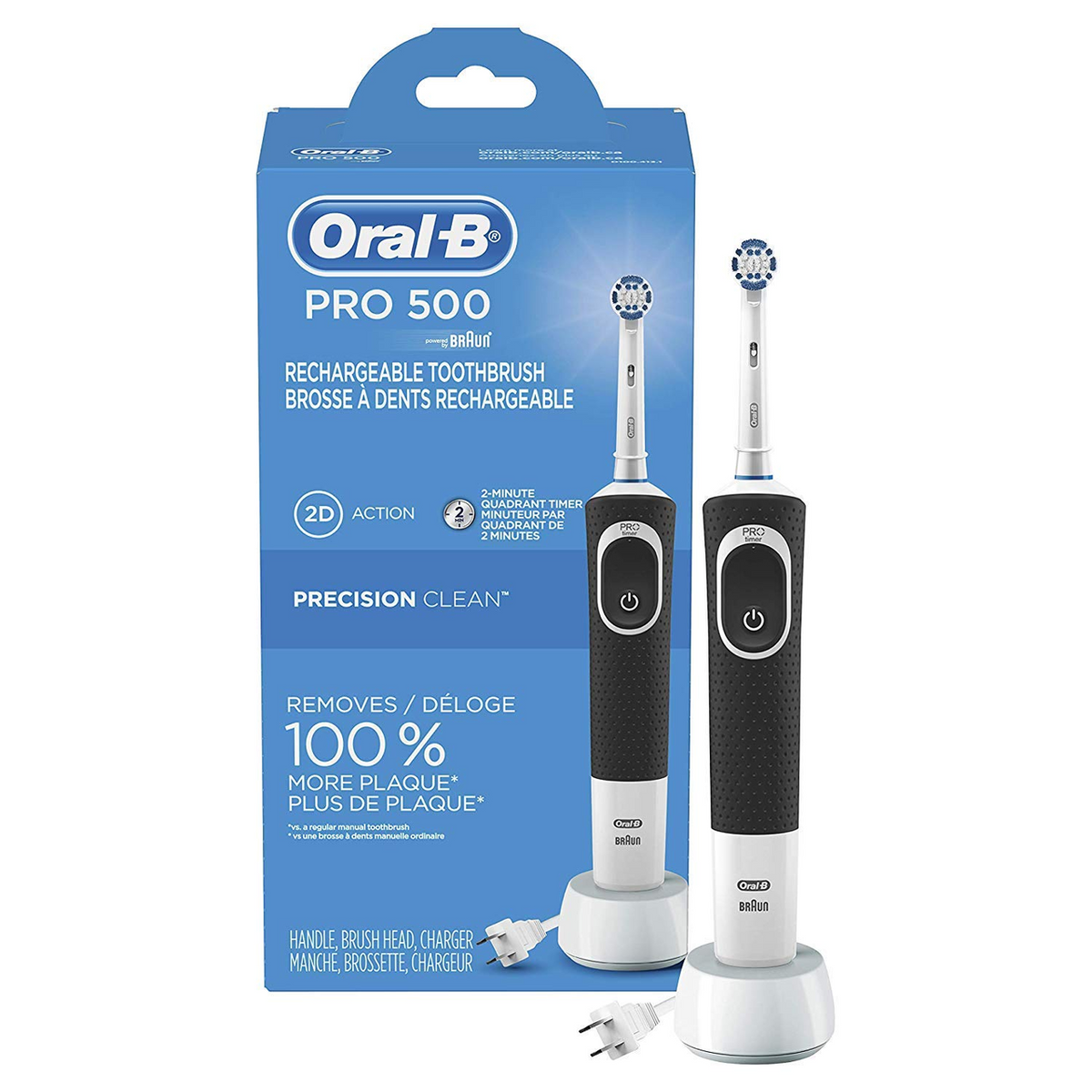 terugvallen erotisch winnaar Oral-B Pro Rechargeable Electric Toothbrush – Solace Pharmacy & Wellness  Shop