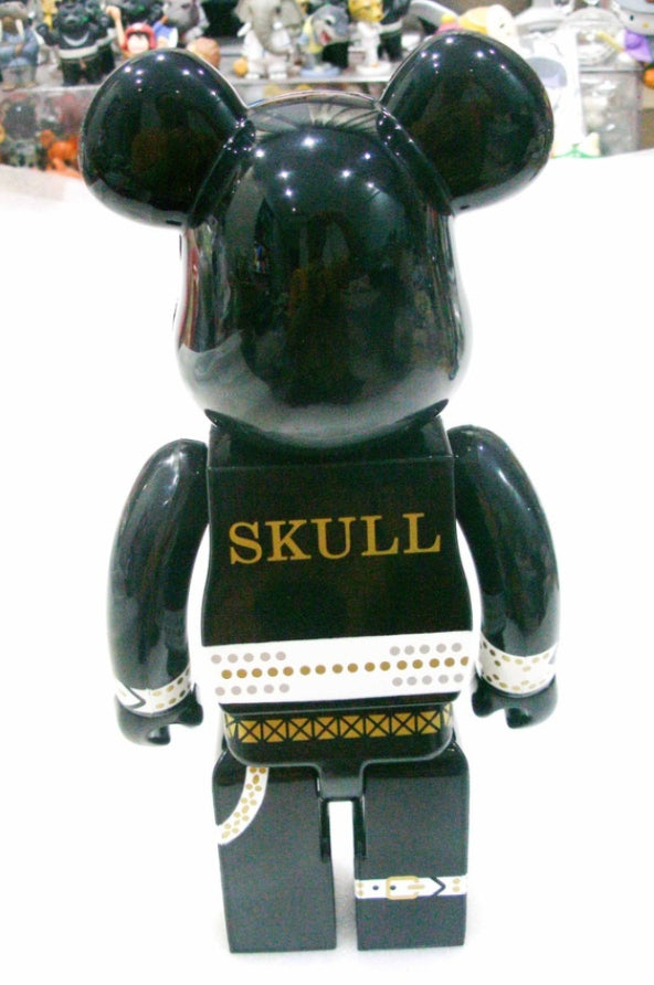 ベアブリック BE@RBRICK 400% SKULL ブレスレット付き-antilles.fr