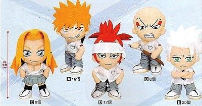 Banpresto 2007 Bleach 5 School Uniform 6" Plush Doll Figure Ichigo Renji Ikkaku - Lavits Figure