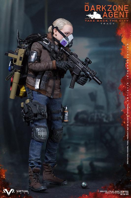 Virtual Toys The Dark Zone Agent Tracy Black Axe loose 1//6th scale