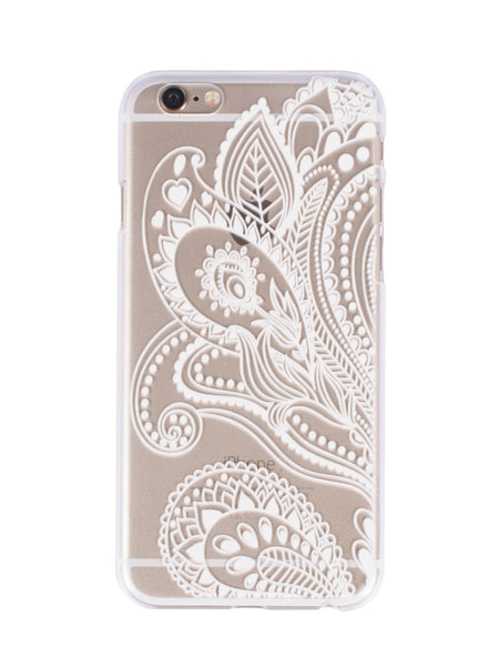 White Flower Henna Iphone 6 case â€“ Gold Soul