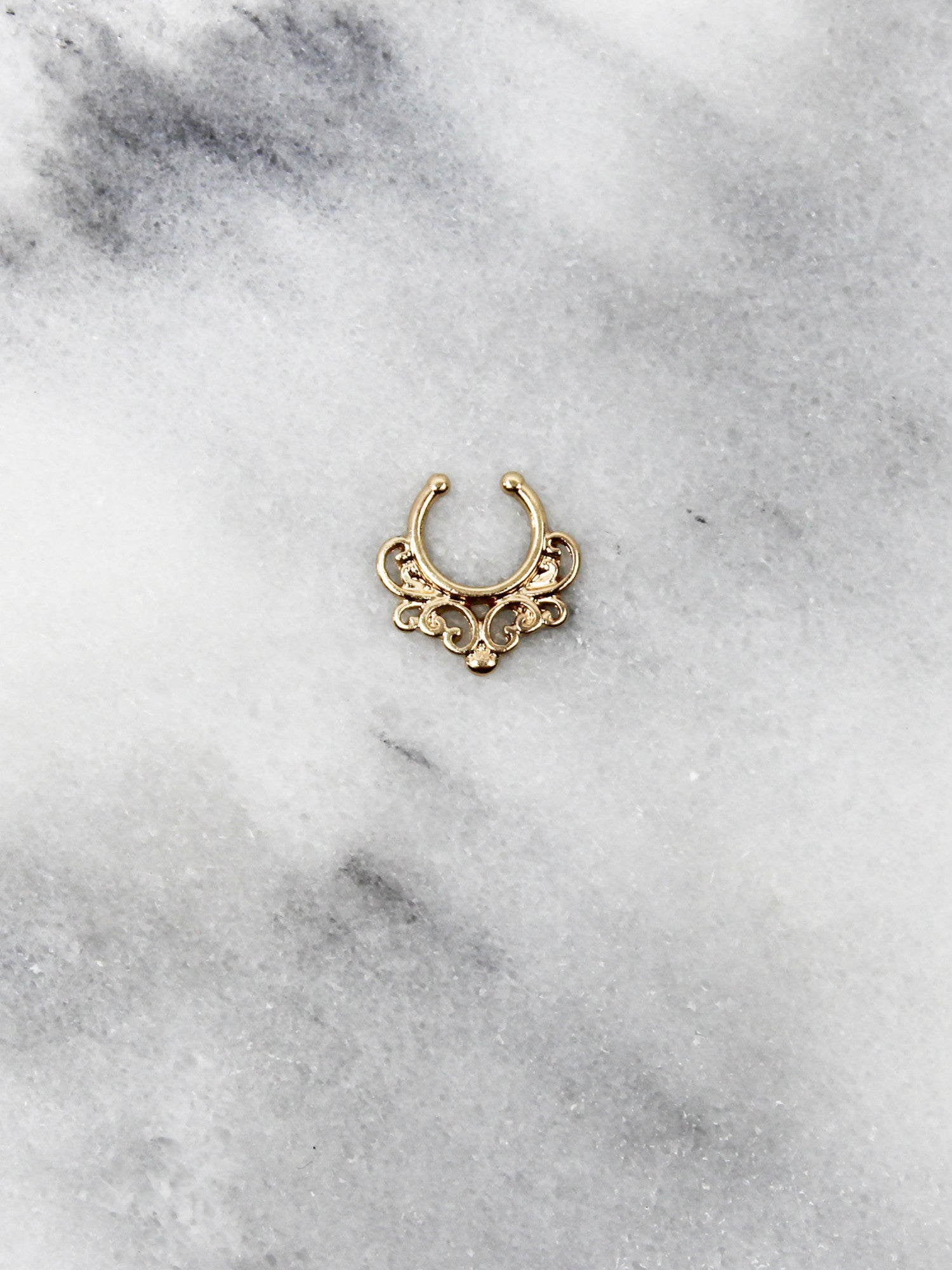 Gold Tribal Faux Septum - Gold Soul