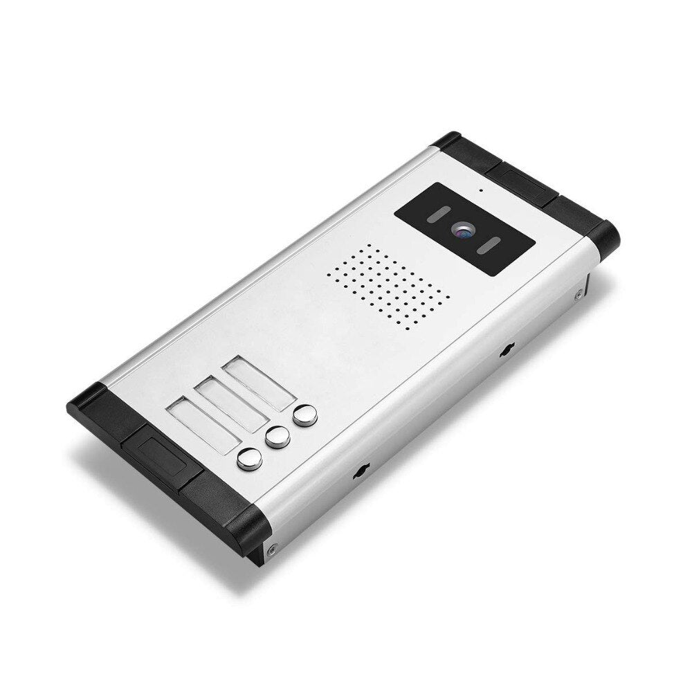2 - 4 Units Apartment Video Doorphone Intercom System 7 inch Monitor Video Doorbell Night Vision Waterproof for Home Security
