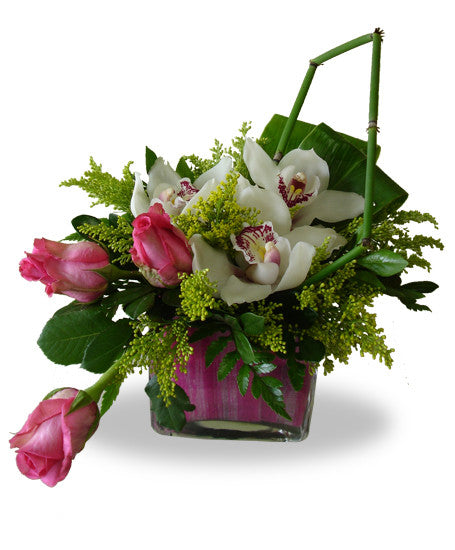 Orchid Kiss Roses And Orchids Birthday Flowers Euro Flowers