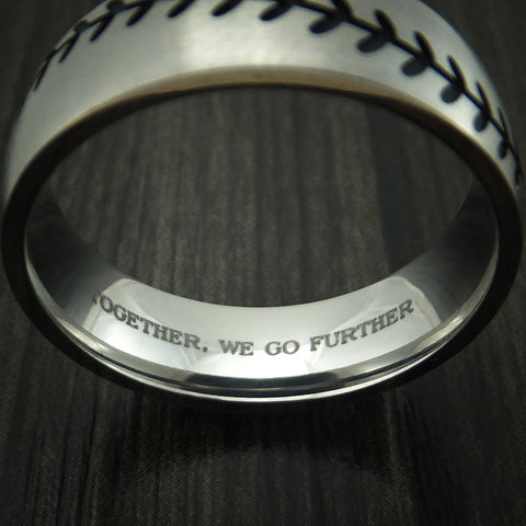 Titanium Ring with Custom Engraving