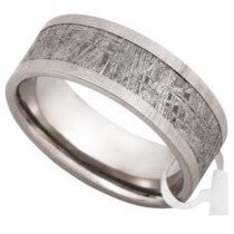 Meteorite Ring Inlay Seam