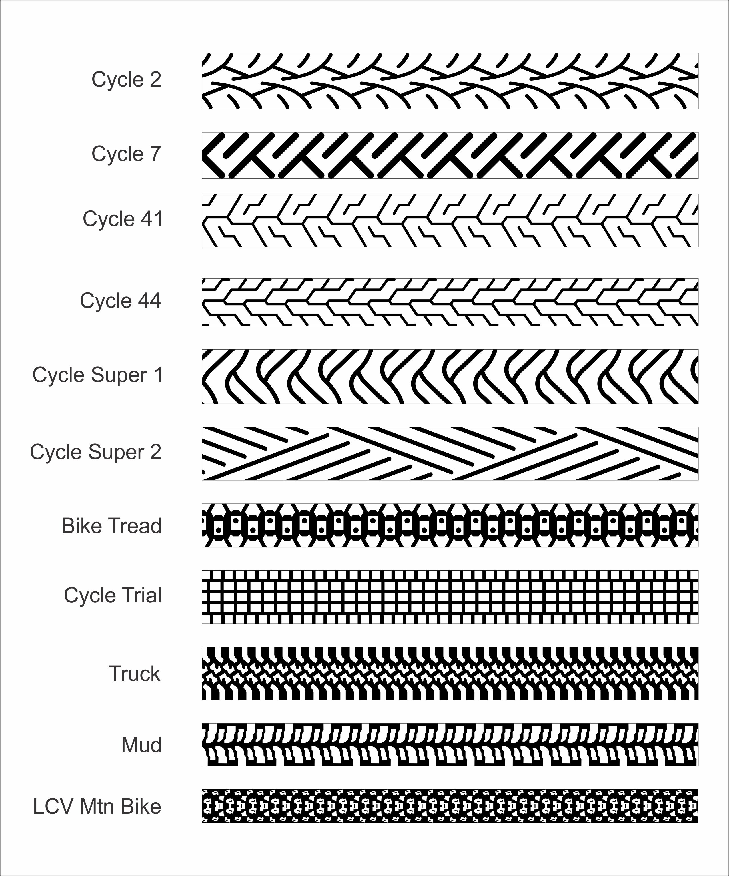 Tire Tread Patterns for Men's Wedding Bands