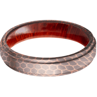 Superconductor Ring with Padauk Wood Sleeve