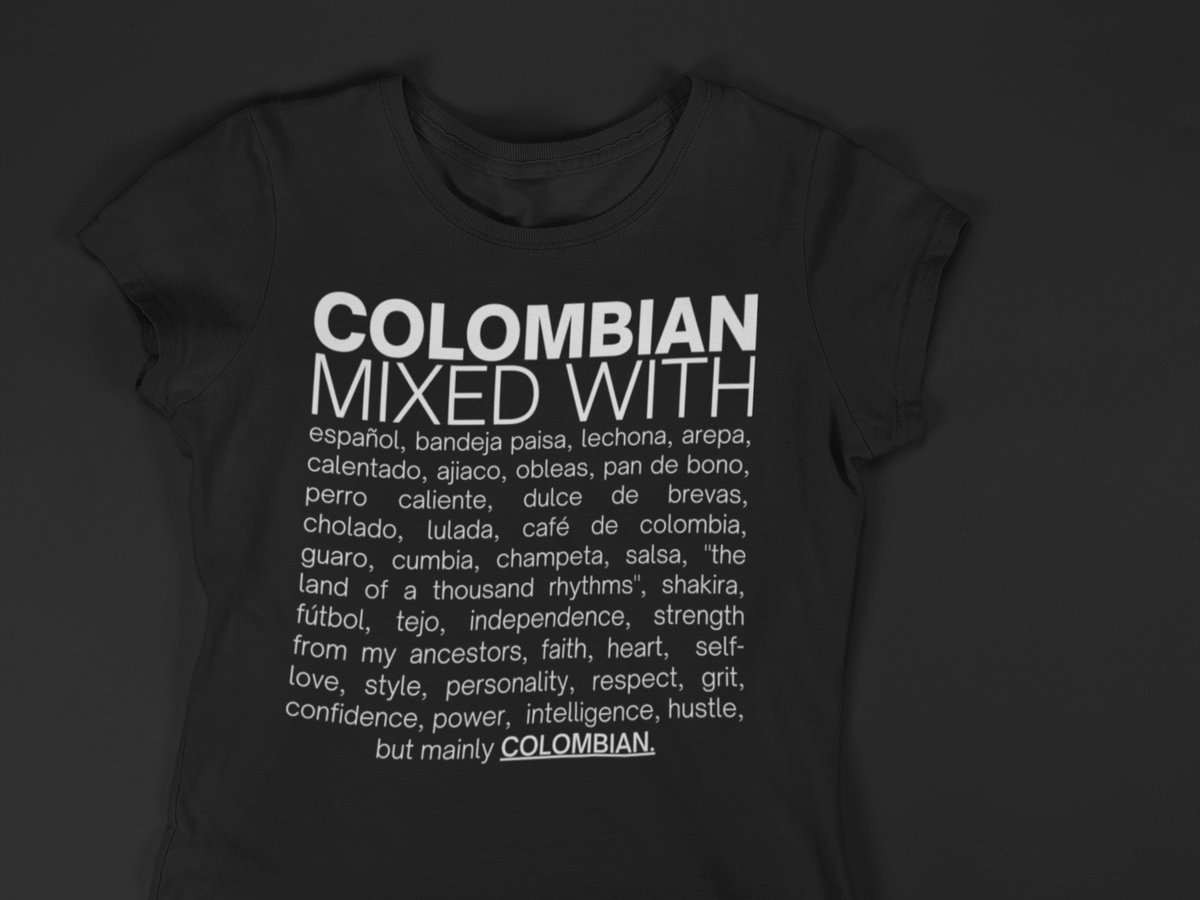 Mixed With "Arepas & Lulada" T-Shirt – Essence Design Shop LLC