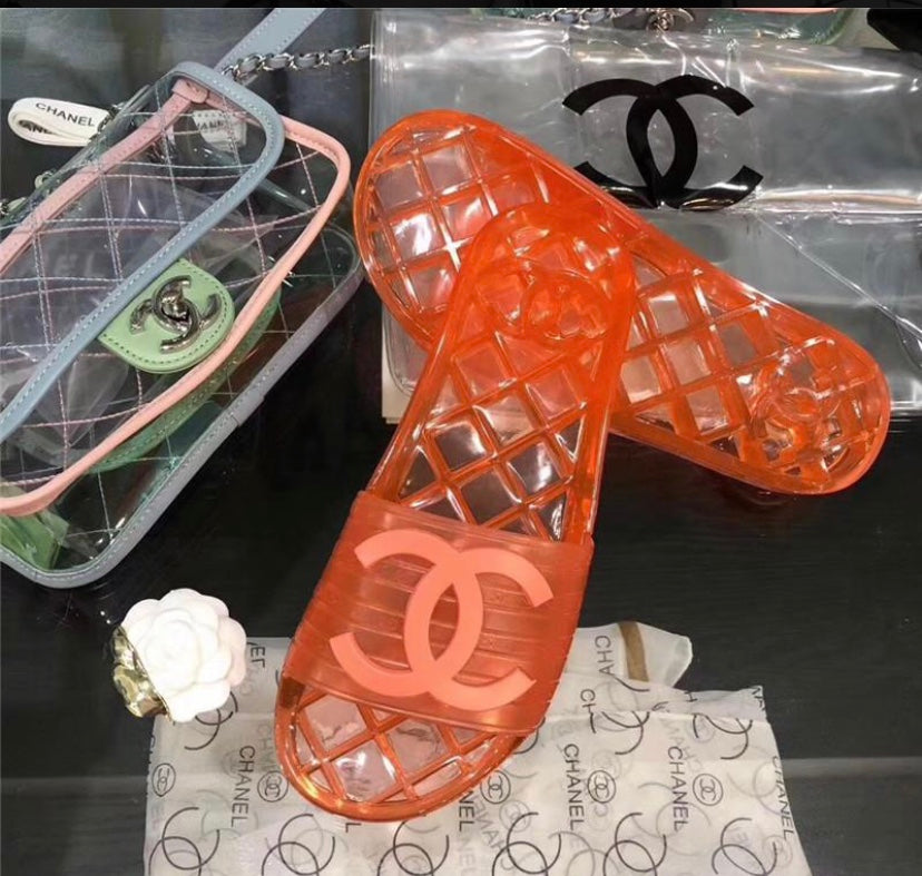 orange chanel slides