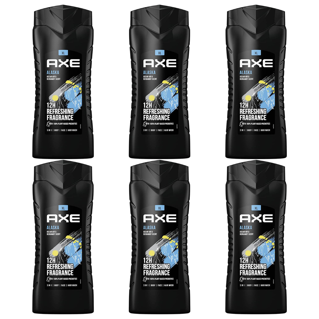 AXE XL Body Wash, Alaska 400ml - Pack of 6