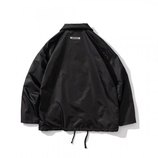 Oversized Nylon Coach Jacket