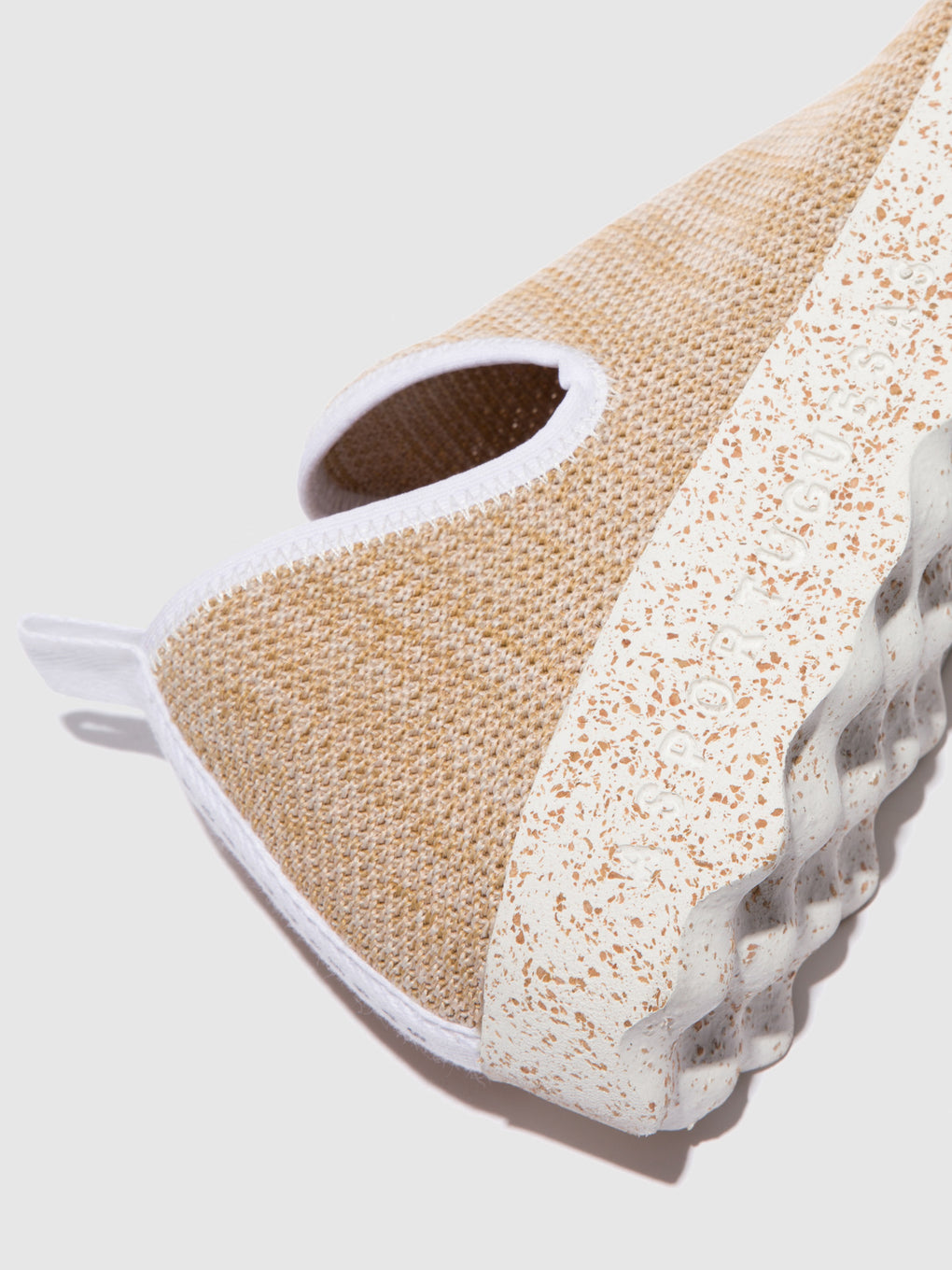 Elasticated Trainers CITY_M Sand S.café Knit