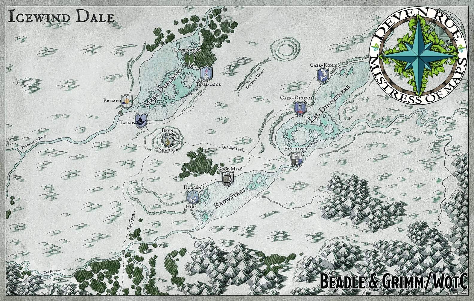 Rime Of The Frostmaiden Digital Maps Icewind Dale Map Vtt Download – Deven Rue