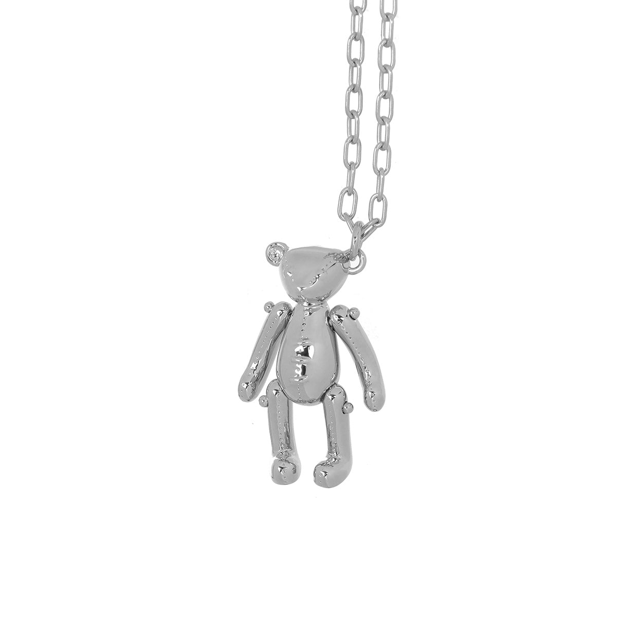 TEDDY BEAR CHARM NECKLACE