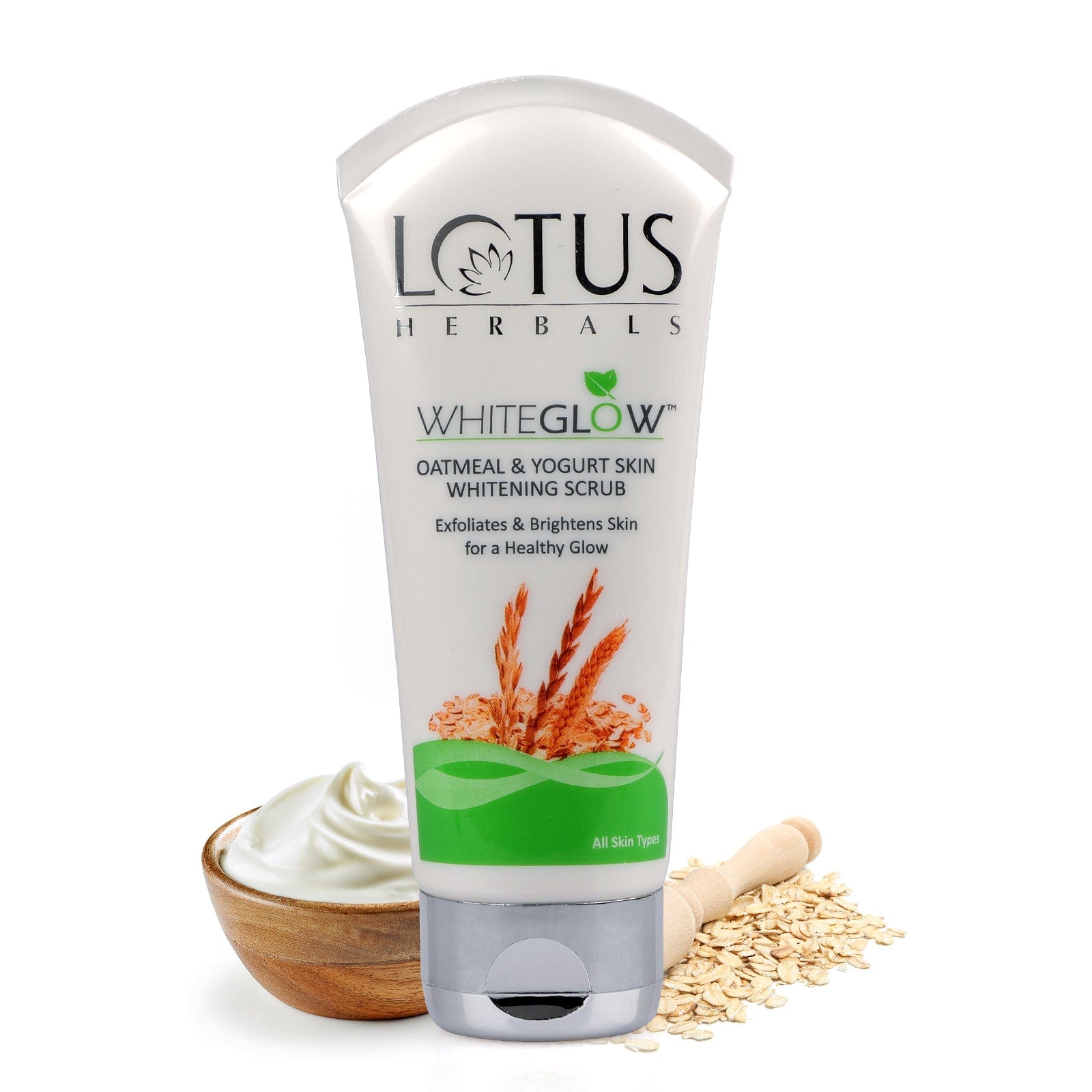 Lotus Herbals WHITEGLOW Skin Brightening Oatmeal & Yogurt Scrub - Lotus  Herbals- BEST FACE MASKS IN INDIA