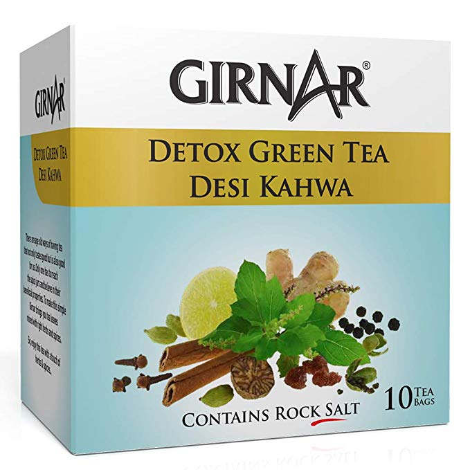 Girnar Detox Green Tea Bags Desi Khawa 10 Tea Bags 5316