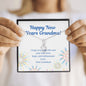 Grandmother Necklace - Gift to Grandmother - Gift Necklace with Message Card Grandma Happy New Years From Grandson - Inner Beauty Necklace