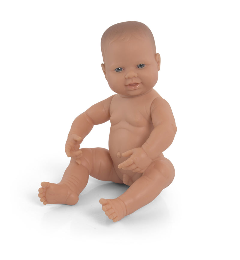 Bestuurbaar punt criticus Miniland Baby Pop Jongen Europees - 40 cm | Duurzaam & Waterdicht