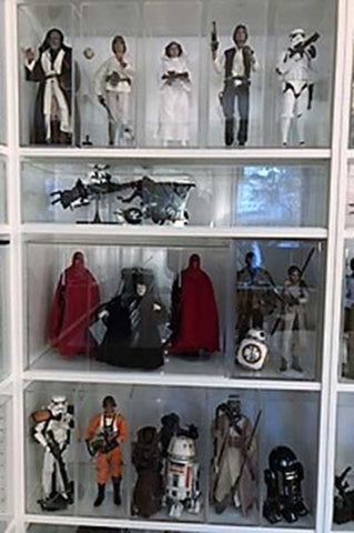 Star Wars figure collection display case