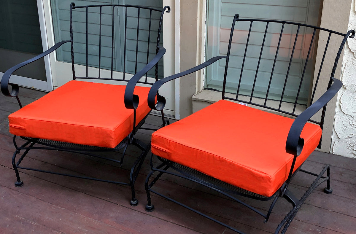 2 PACK Outdoor Waterproof Seat Chair Patio Cushion Memory Foam Pad 24X22X4 Green 
