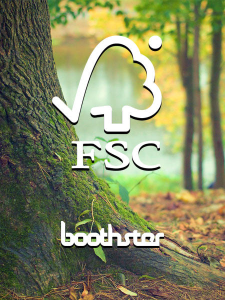 Boothster uses FSC Certified Wood Products in all Custom Tradeshow Booth Designs