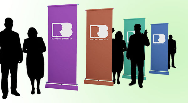 The Eco Rolla Vertical Banner Stand is Perfect for Organizations of All Sizes