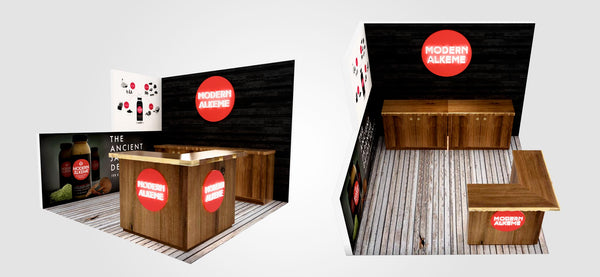 Moderne Alkeme Custom Tradeshow Booth Design with Japanese Aesthetic