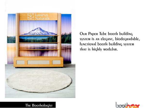 Recyclable Paper Tube Tradeshow Booth Design Catalog