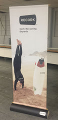 Vertical banner stand for Recork