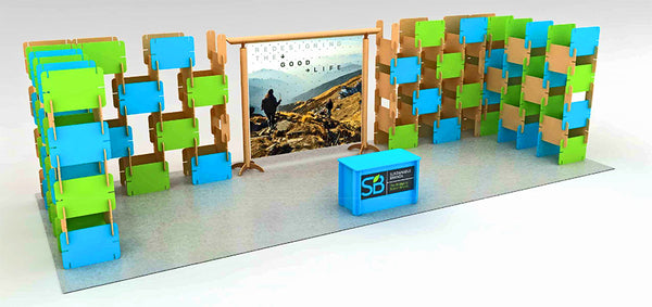 custom tradeshow booth design for 2019 sustainable brands show in detroit