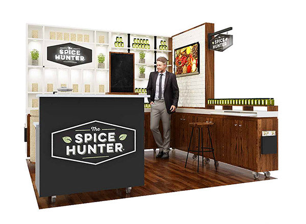 custom ecofriendly tradeshow booth design for the Fancy Foods Show