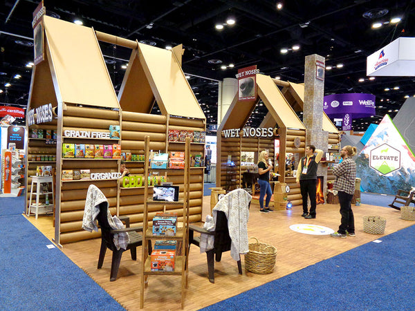 Custom Ecofriendly Tradeshow Booth Design for Pet Industry Tradeshows