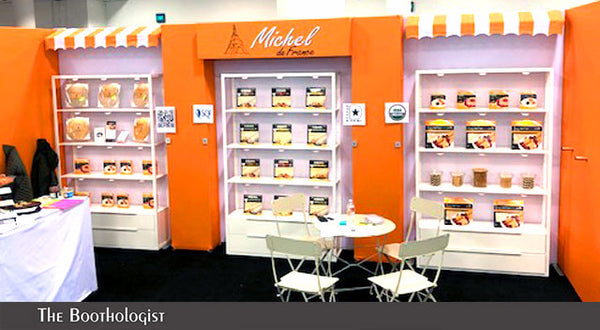 product placement in custom tradeshow booth for Fancy Foods