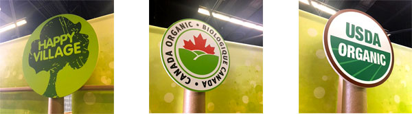 recyclable tradeshow booth design for isik organics