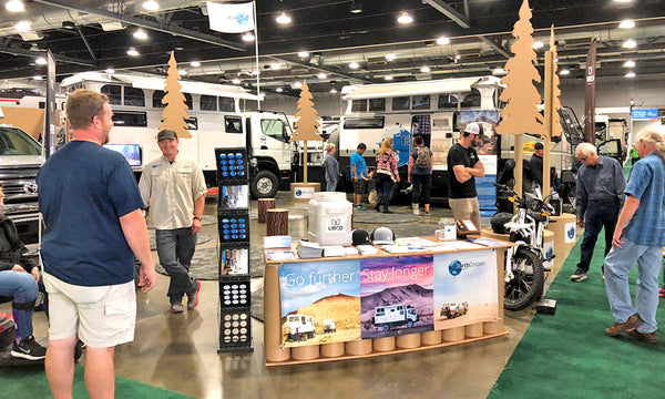 recyclable tradeshow booth design for earthcruiser