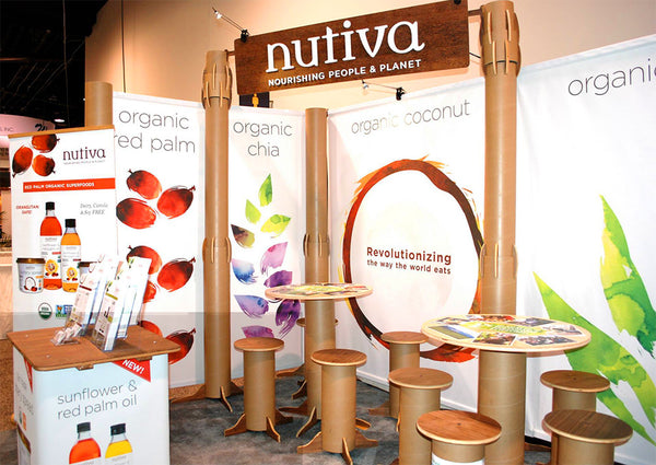 recyclable tube tradeshow building system